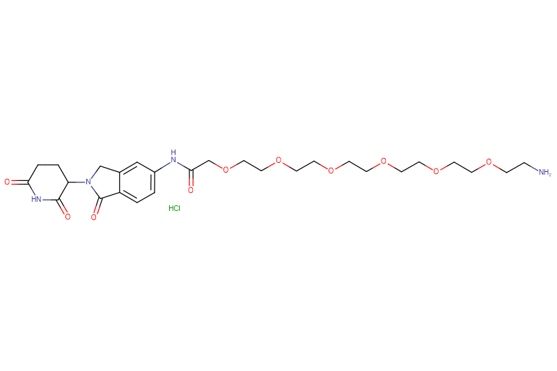 Lenalidomide-5'-acetamido-O-PEG5-C2-amine HCl