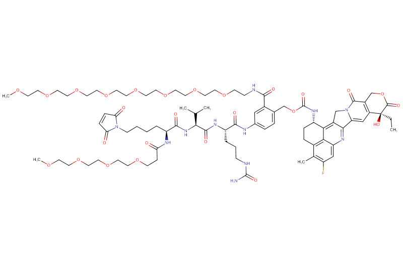 Mal-Lys(m-PEG4)-Val-Cit-PAB(m-PEG8)-Exatecan