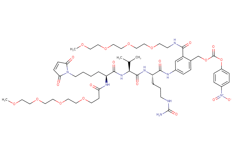 Mal-Lys(m-PEG4)-Val-Cit-PAB(m-PEG4)-PNP