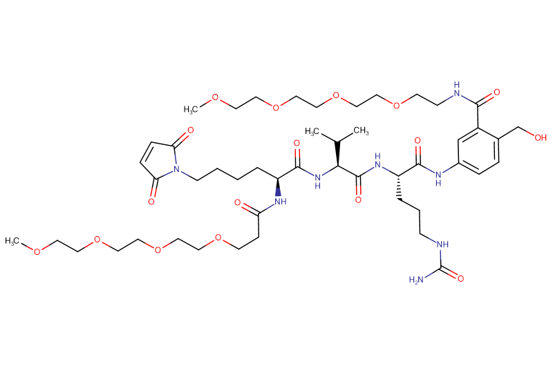 Mal-Lys(m-PEG4)-Val-Cit-PAB(m-PEG4)