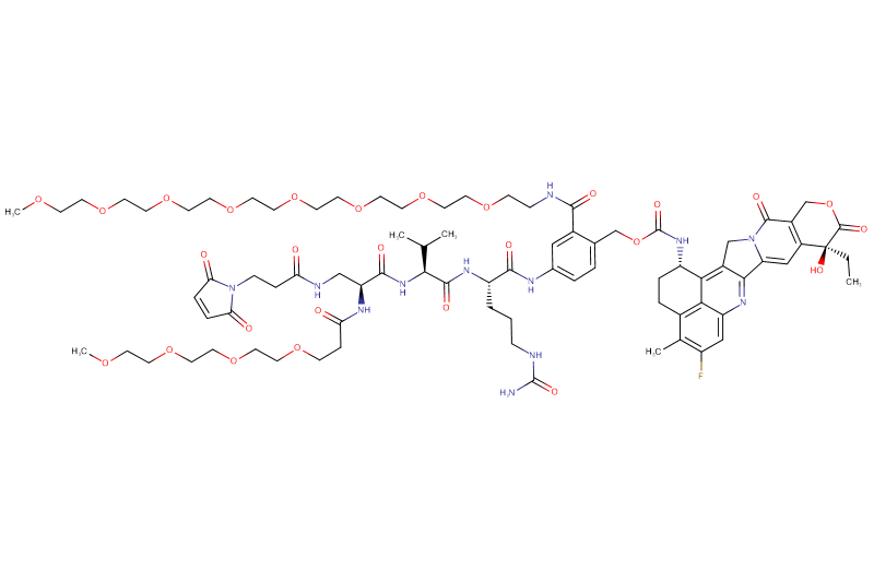 Mal-Propionyl-Dap(m-PEG4)-Val-Cit-PAB(m-PEG8)-Exatecan