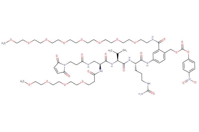 Mal-Propionyl-Dap(m-PEG4)-Val-Cit-PAB(m-PEG8)-PNP