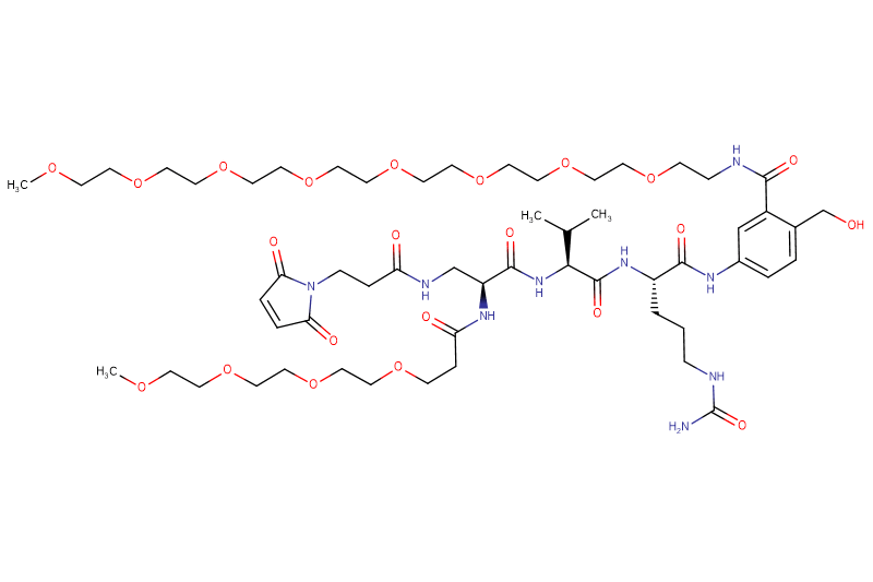 Mal-Propionyl-Dap(m-PEG4)-Val-Cit-PAB(m-PEG8)