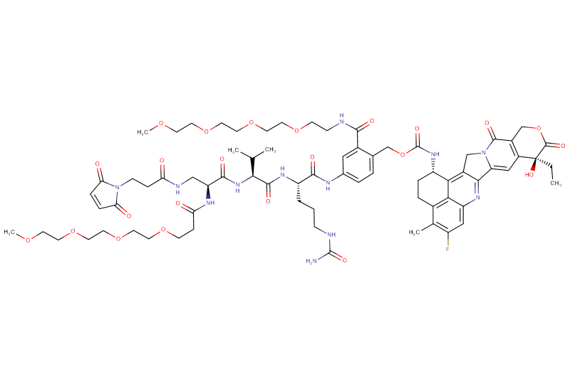 Mal-Propionyl-Dap(m-PEG4)-Val-Cit-PAB(m-PEG4)-Exatecan