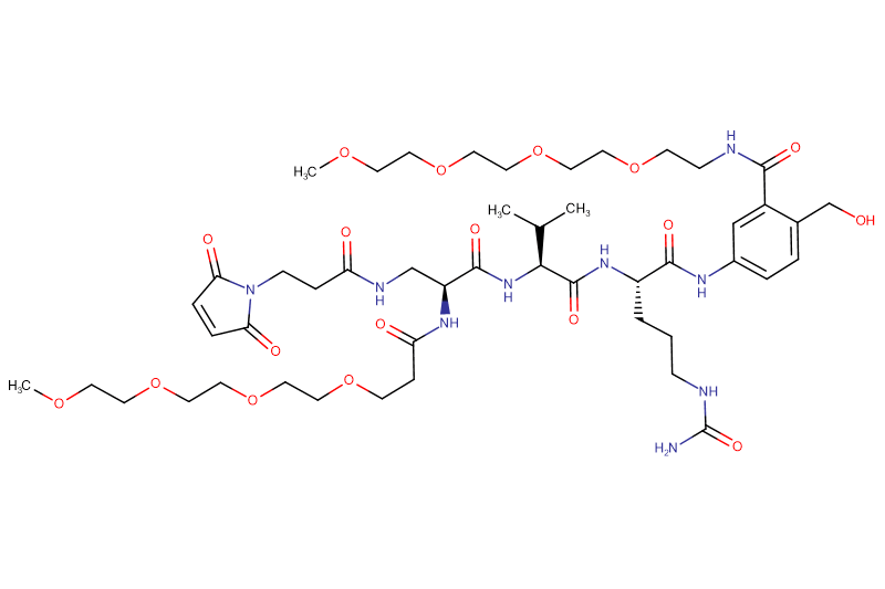 Mal-Propionyl-Dap(m-PEG4)-Val-Cit-PAB(m-PEG4)