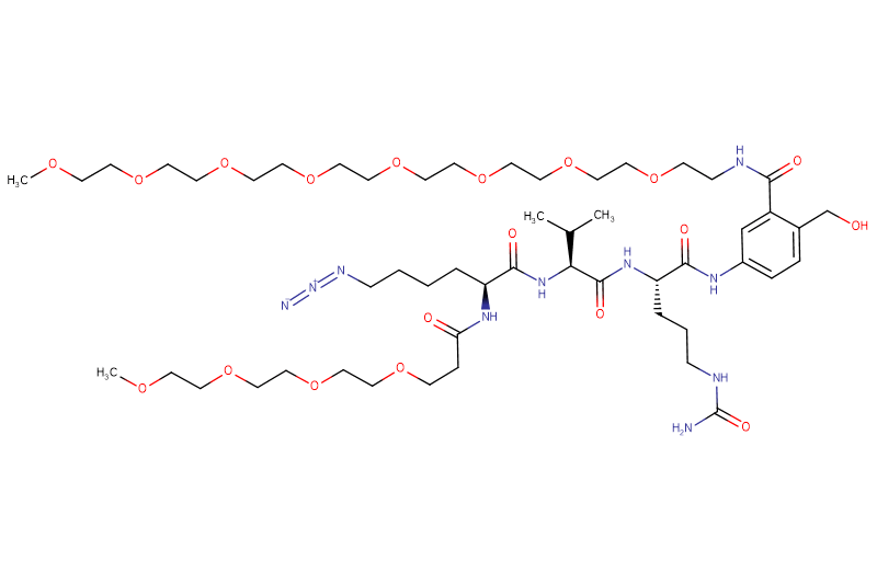 Azide-Lys(m-PEG4)-Val-Cit-PAB(m-PEG8)