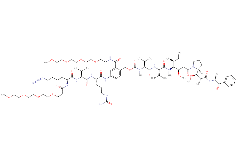 Azide-Lys(m-PEG4)-Val-Cit-PAB(m-PEG4)-MMAE