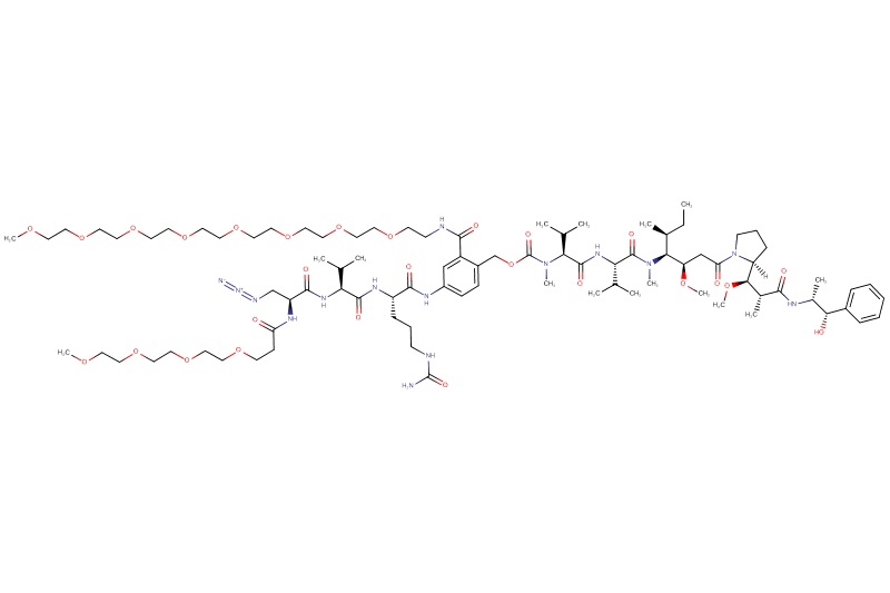 Azide-Dap(m-PEG4)-Val-Cit-PAB(m-PEG8)-MMAE