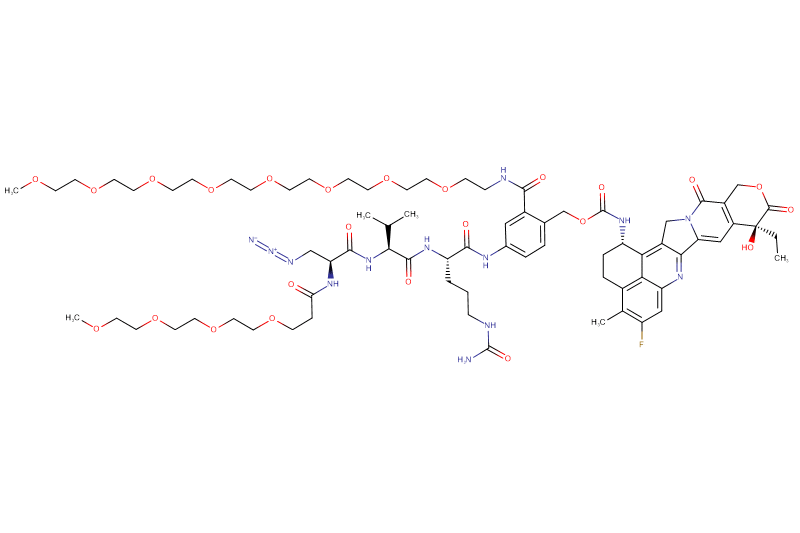 Azide-Dap(m-PEG4)-Val-Cit-PAB(m-PEG8)-Exatecan
