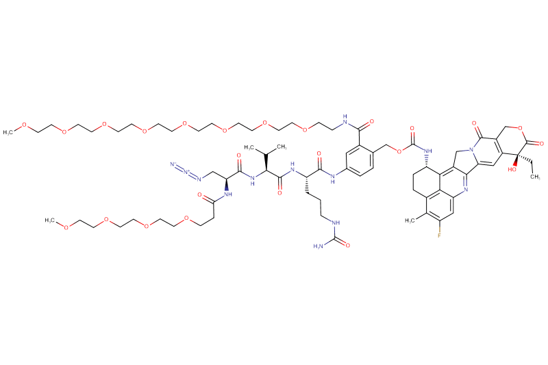Azide-Dap(m-PEG4)-Val-Cit-PAB(m-PEG8)-Exatecan