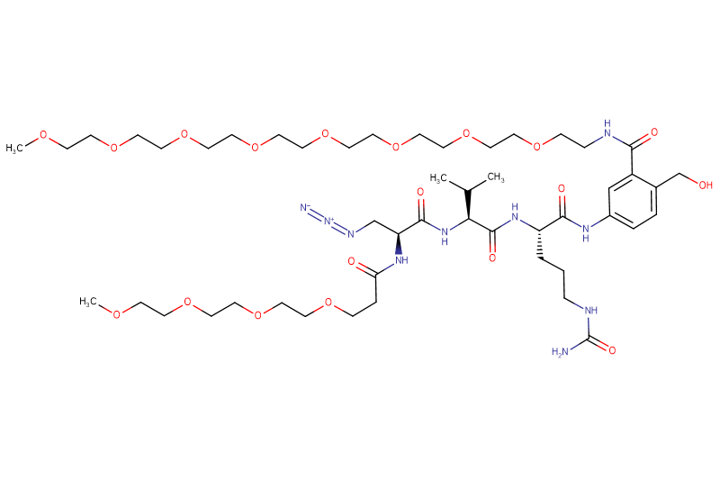Azide-Dap(m-PEG4)-Val-Cit-PAB(m-PEG8)