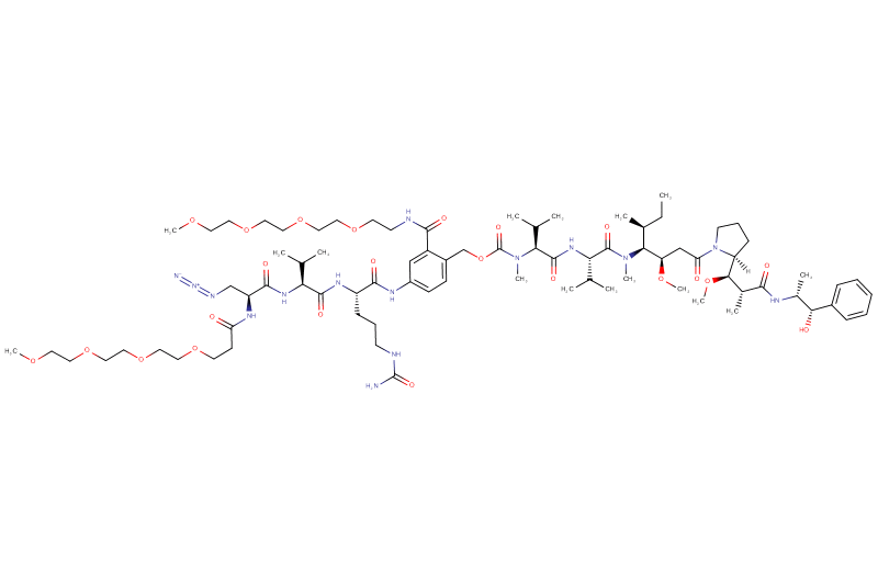 Azide-Dap(m-PEG4)-Val-Cit-PAB(m-PEG4)-MMAE