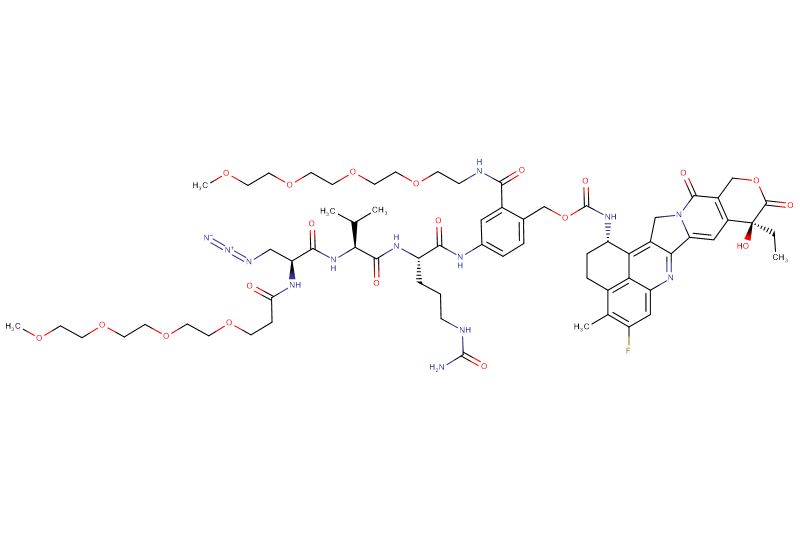 Azide-Dap(m-PEG4)-Val-Cit-PAB(m-PEG4)-Exatecan