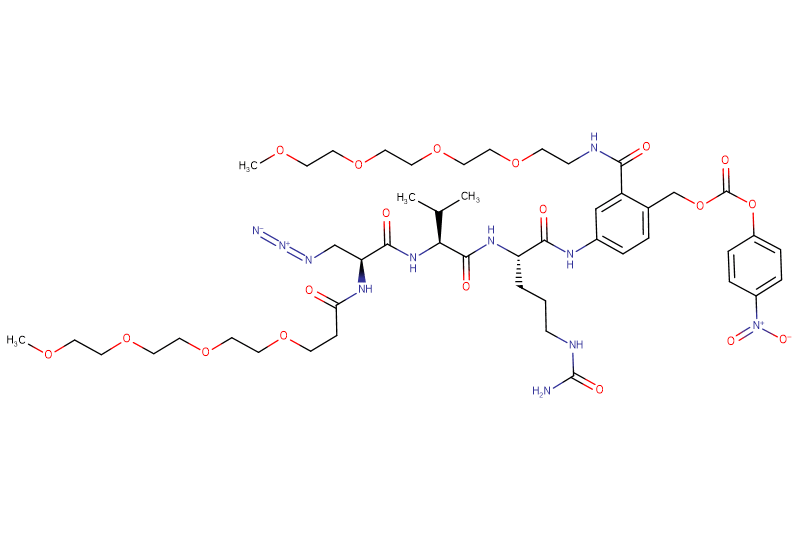 Azide-Dap(m-PEG4)-Val-Cit-PAB(m-PEG4)-PNP