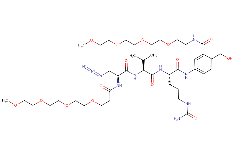 Azide-Dap(m-PEG4)-Val-Cit-PAB(m-PEG4)