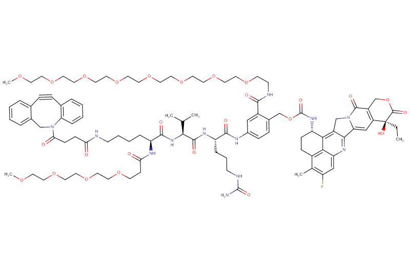 DBCO-Lys(m-PEG4)-Val-Cit-PAB(m-PEG8)-Exatecan