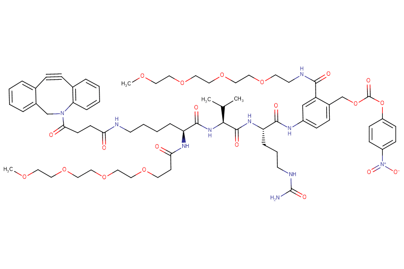 DBCO-Lys(m-PEG4)-Val-Cit-PAB(m-PEG4)-PNP