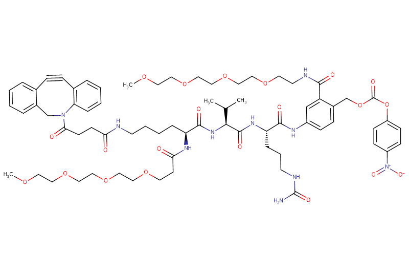 DBCO-Lys(m-PEG4)-Val-Cit-PAB(m-PEG4)-PNP