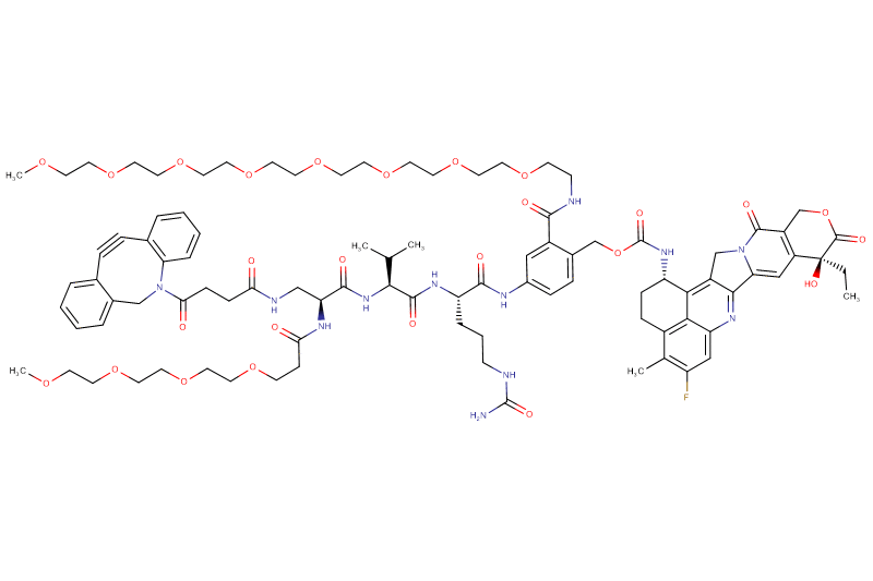 DBCO-Dap(m-PEG4)-Val-Cit-PAB(m-PEG8)-Exatecan