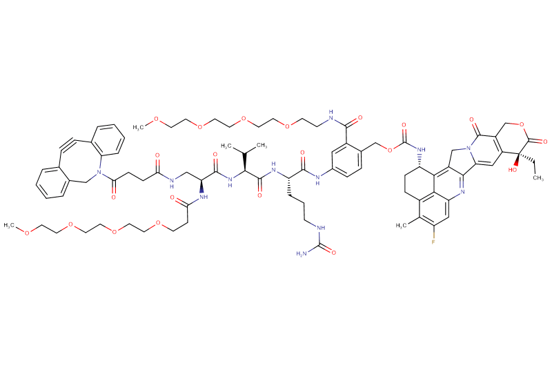 DBCO-Dap(m-PEG4)-Val-Cit-PAB(m-PEG4)-Exatecan