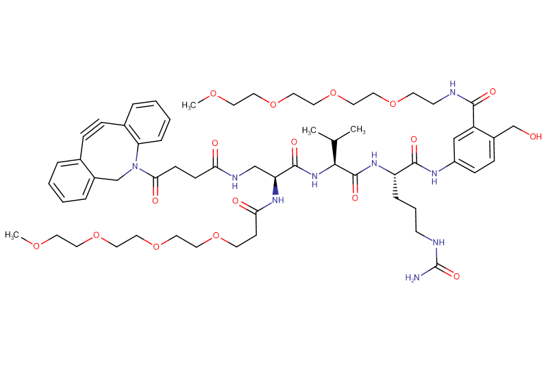 DBCO-Dap(m-PEG4)-Val-Cit-PAB(m-PEG4)