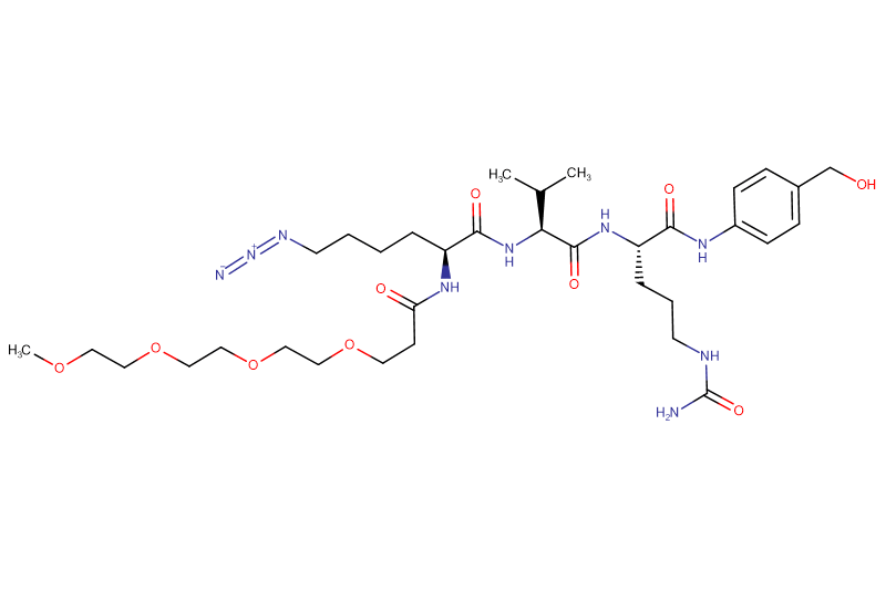 Azide-Lys(m-PEG4)-Val-Cit-PAB