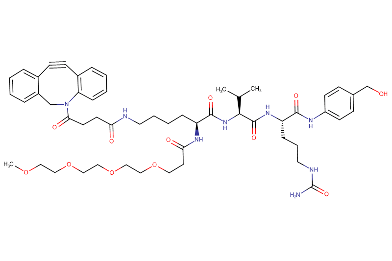 DBCO-Lys(m-PEG4)-Val-Cit-PAB