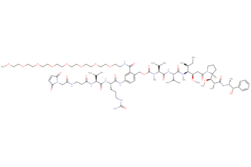 Mal-Acetyl-Beta-Ala-Val-Cit-PAB(m-PEG8)-MMAE