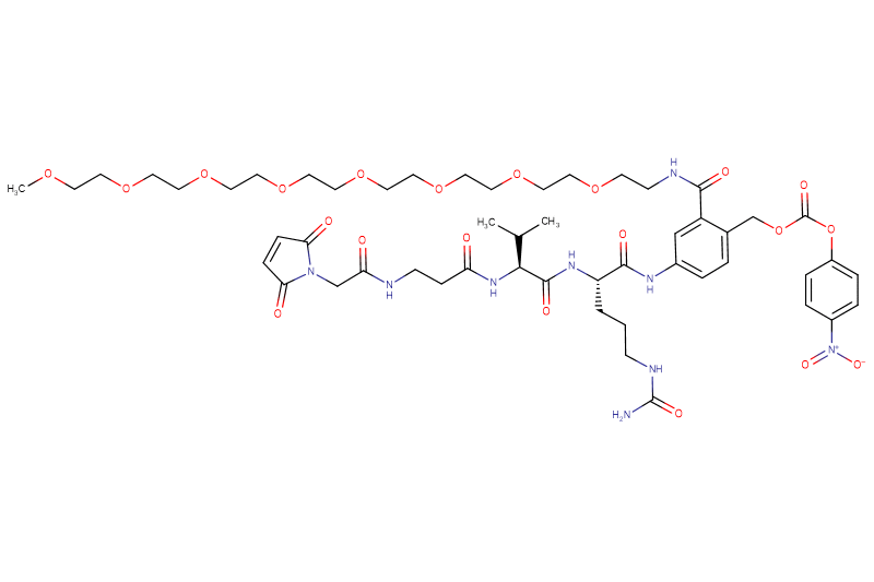 Mal-Acetyl-Beta-Ala-Val-Cit-PAB(m-PEG8)-PNP