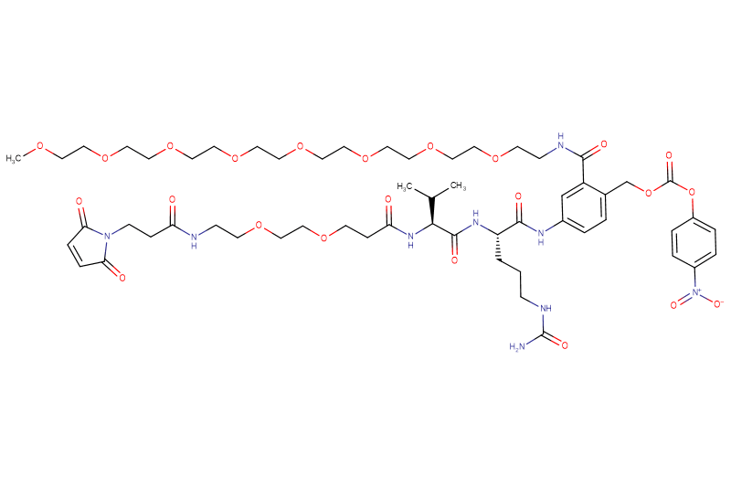 Mal-Propionyl-PEG2-Val-Cit-PAB(m-PEG8)-PNP