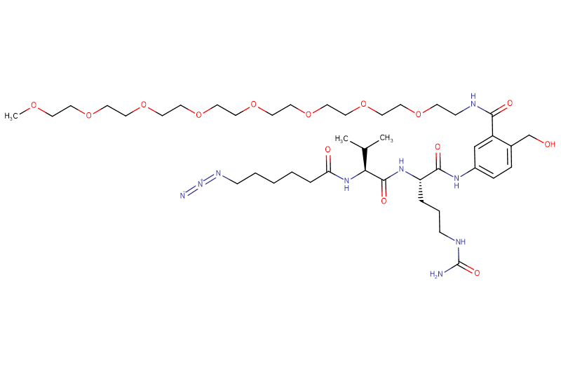 Azide-Hexanoyl-Val-Cit-PAB(m-PEG8)