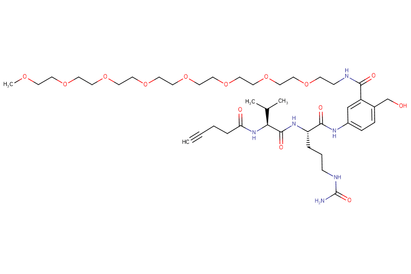 Propargyl-Acetyl-Val-Cit-PAB(m-PEG8)