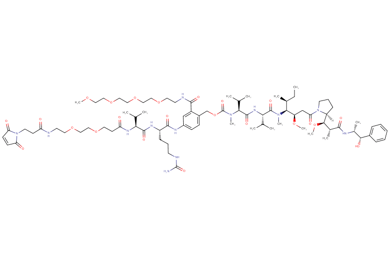 Mal-Propionyl-PEG2-Val-Cit-PAB(m-PEG4)-MMAE