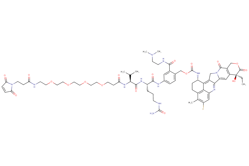Mal-Propionyl-PEG4-Val-Cit-PAB(Amido-C2-Dimethylamine)-Exatecan
