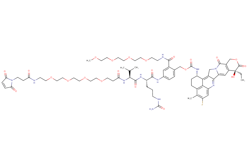 Mal-Propionyl-PEG4-Val-Cit-PAB(m-PEG4)-Exatecan