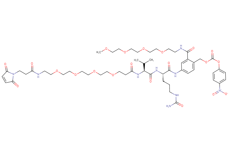 Mal-Propionyl-PEG4-Val-Cit-PAB(m-PEG4)-PNP