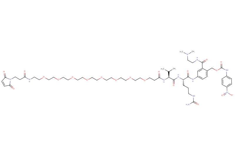 Mal-Propionyl-PEG8-Val-Cit-PAB(Amido-C2-Dimethylamine)-PNP