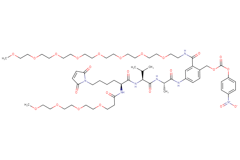 Mal-Lys(m-PEG4)-Val-Ala-PAB(m-PEG8)-PNP