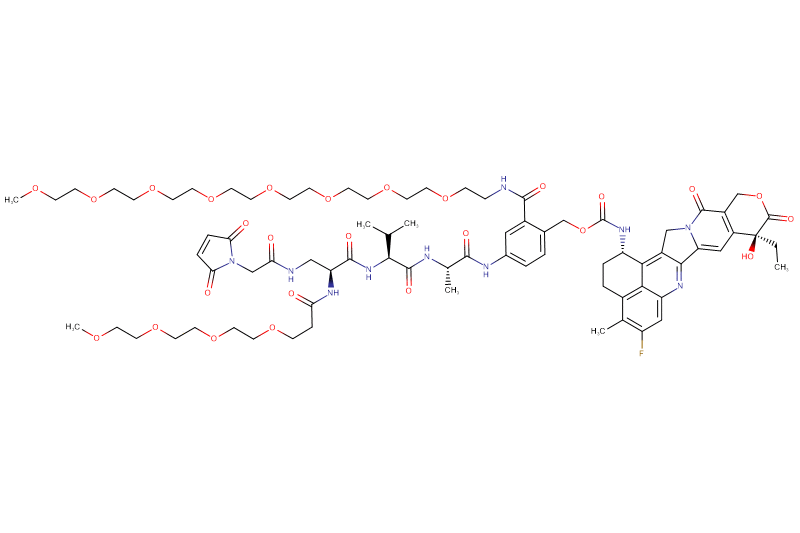 Mal-Acetyl-Dap(m-PEG4)-Val-Ala-PAB(m-PEG8)-Exatecan