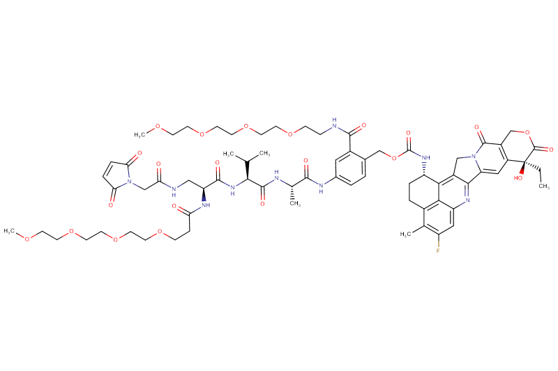 Mal-Acetyl-Dap(m-PEG4)-Val-Ala-PAB(m-PEG4)-Exatecan