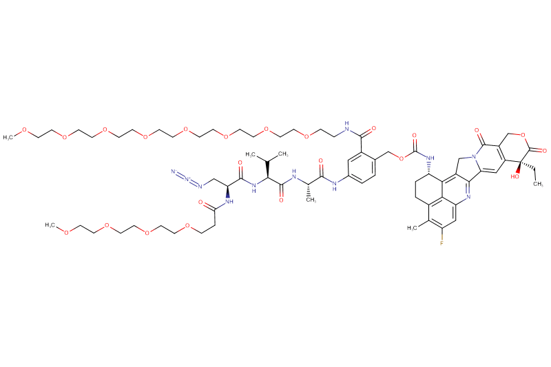 Azide-Dap(m-PEG4)-Val-Ala-PAB(m-PEG8)-Exatecan
