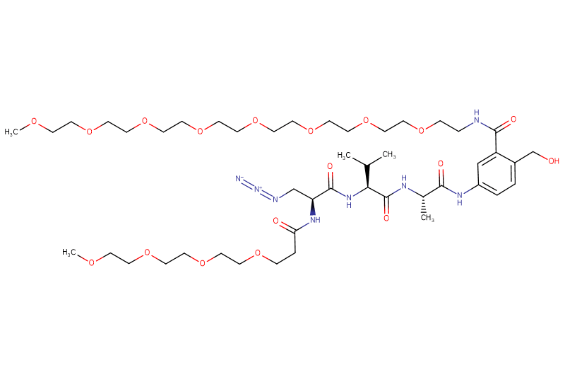 Azide-Dap(m-PEG4)-Val-Ala-PAB(m-PEG8)