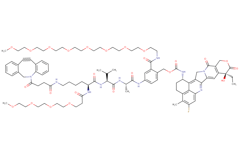 DBCO-Lys(m-PEG4)-Val-Ala-PAB(m-PEG8)-Exatecan
