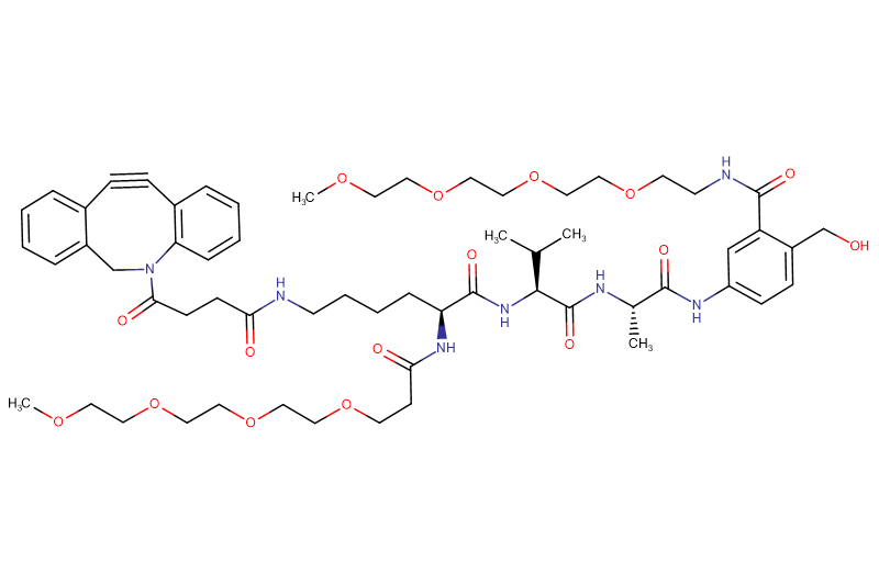 DBCO-Lys(m-PEG4)-Val-Ala-PAB(m-PEG4)