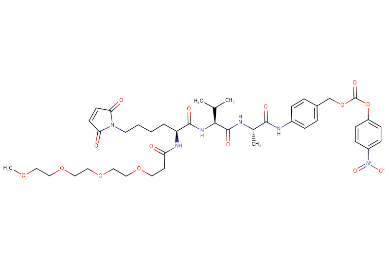 Mal-Lys(m-PEG4)-Val-Ala-PAB-PNP