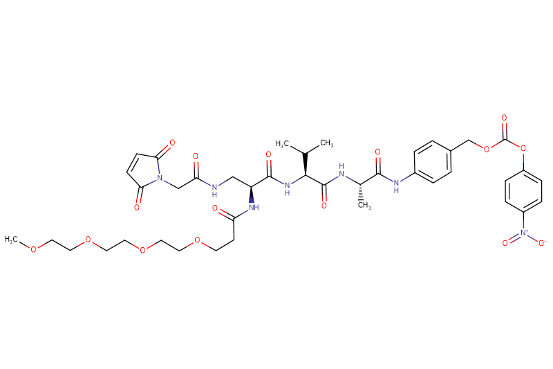 Mal-Acetyl-Dap(m-PEG4)-Val-Ala-PAB-PNP