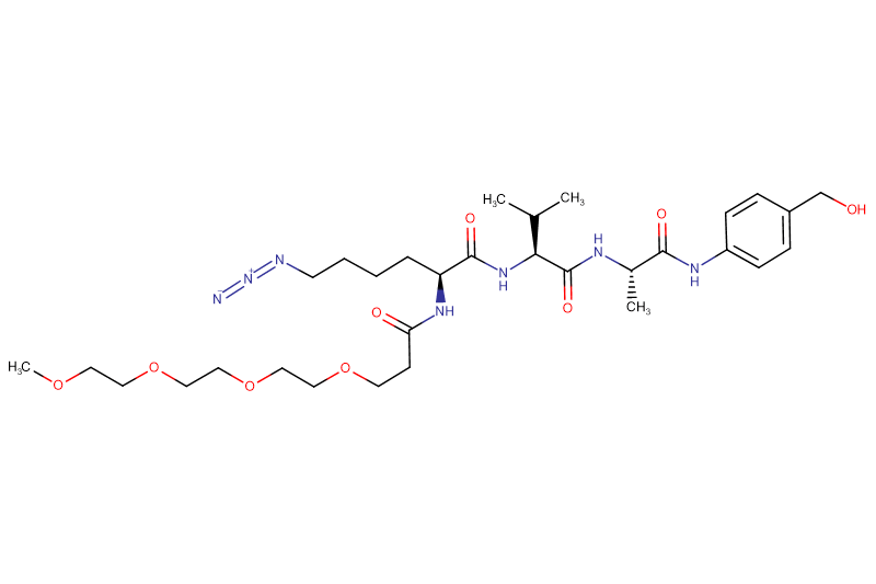 Azide-Lys(m-PEG4)-Val-Ala-PAB