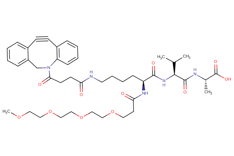 DBCO-Lys(m-PEG4)-Val-Ala-OH