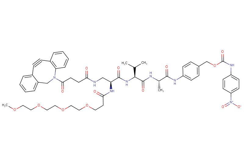 DBCO-Dap(m-PEG4)-Val-Ala-PAB-PNP