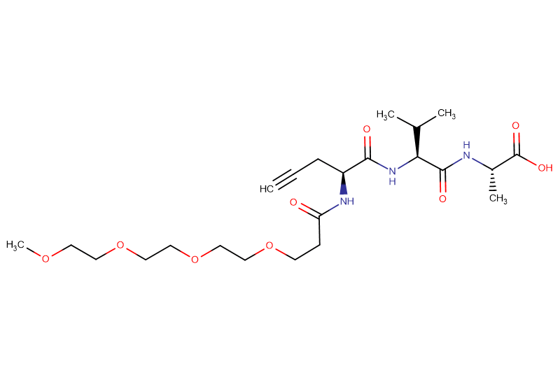 Propargyl-Gly(m-PEG4)-Val-Ala-OH